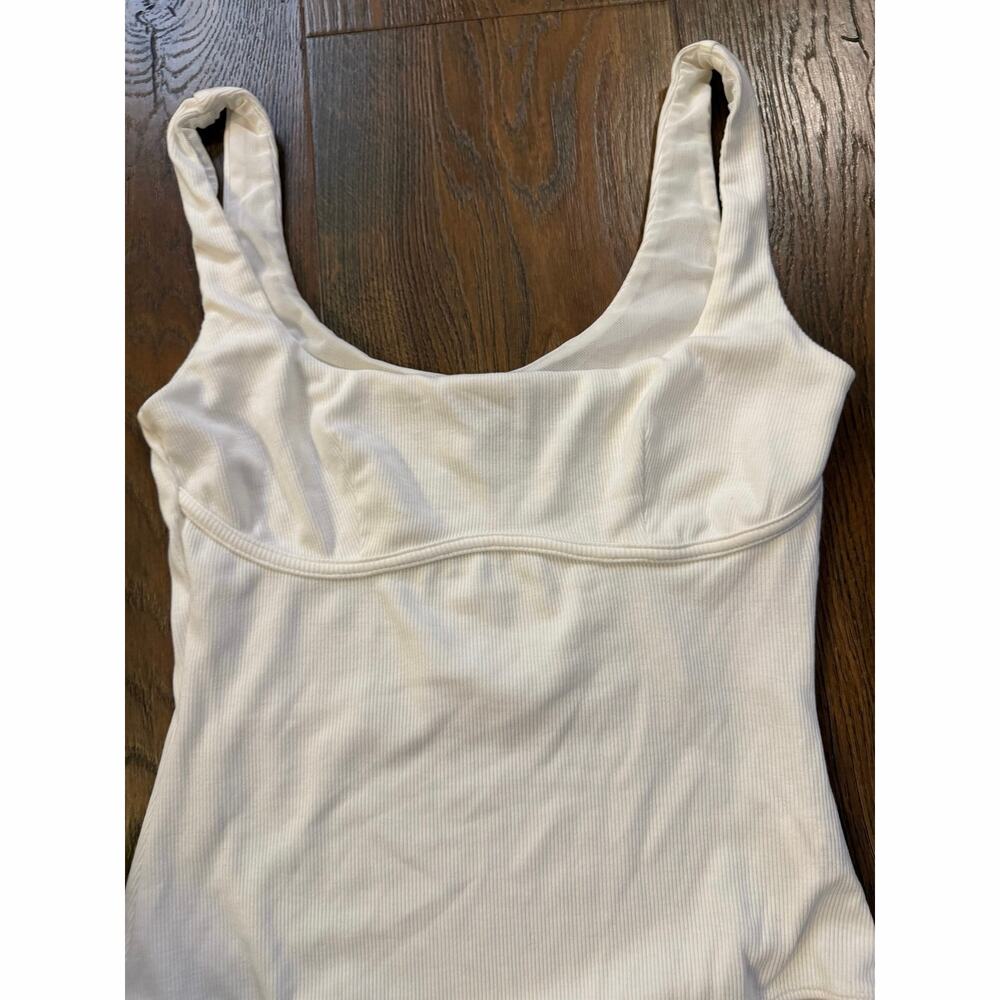 Princess Polly Ribbed White Bodysuit-Capsule Wardrobe Worthy
